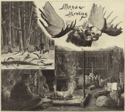 Caza de alces en Nueva Escocia de English School