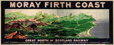 Costa de Moray Firth, cartel publicitario del GNSR de English School