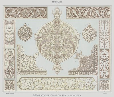 Moresque, decoraciones de varias mezquitas de English School