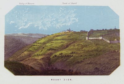 Monte Sion (litografía a color) de English School