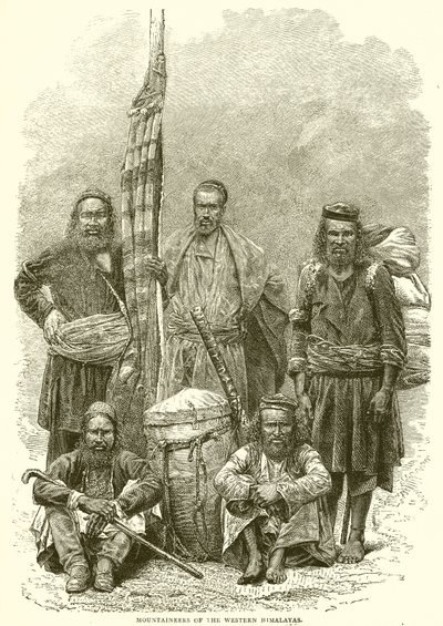 Montañeses del Himalaya occidental de English School