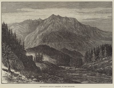 Montañas alrededor de Samaden, en el Engadine de English School
