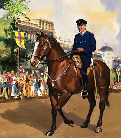 Policía montado de English School