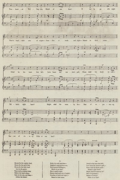 Llora por los grandes muertos (grabado) de English School