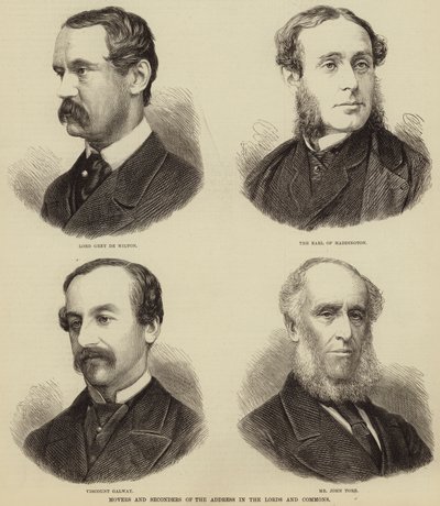 Proponentes y segundos del discurso en los Lores y Comunes de English School