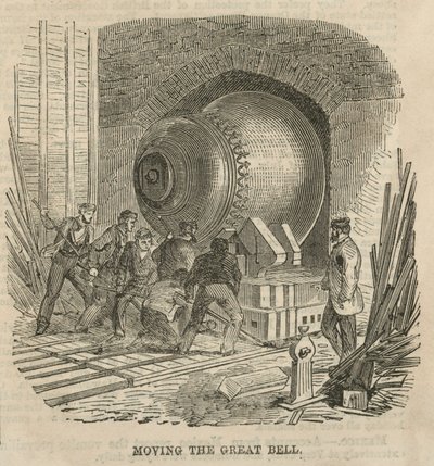 Moviendo la Gran Campana para las Casas del Parlamento de English School