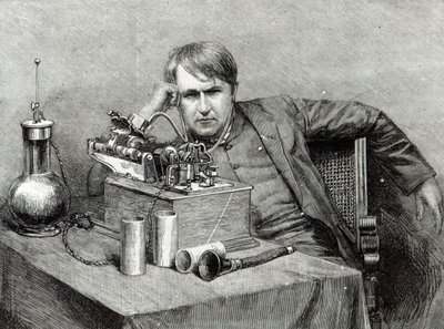 El nuevo fonógrafo del Sr. Edison de English School