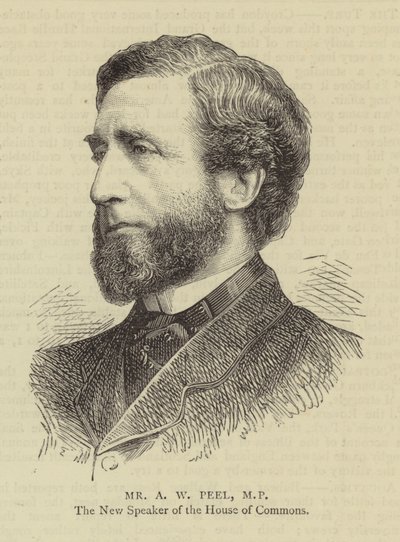 Mr A W Peel, MP de English School