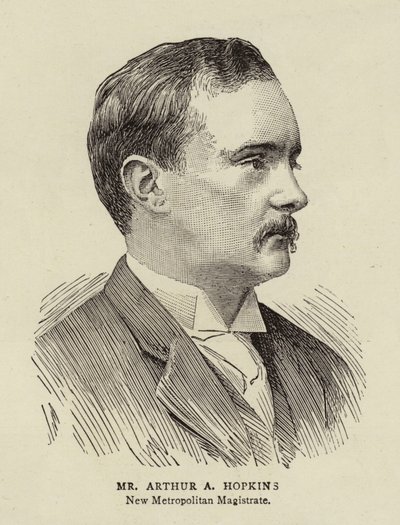 Sr. Arthur A Hopkins (grabado) de English School