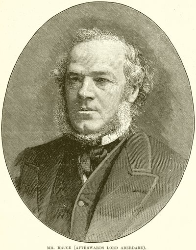 Sr. Bruce (después Lord Aberdare) de English School