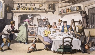 Primera visita del Sr. Burchell, pub. Ackermanns Repository of Arts, Londres, 1817 de English School