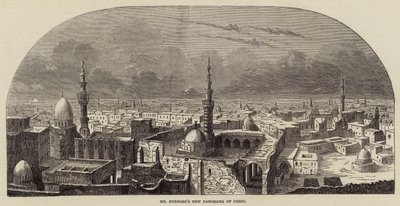 Nuevo Panorama de El Cairo de Mr. Burford (grabado) de English School