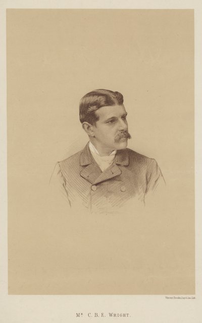 El Sr. C B E Wright (litografía) de English School