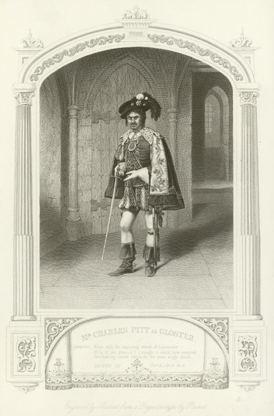 Mr Charles Pitt como Gloster, Enrique VI, Parte III de English School