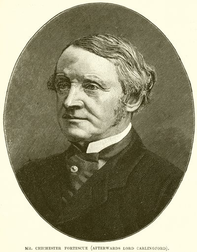Sr. Chichester Fortescue (posteriormente Lord Carlingford) de English School