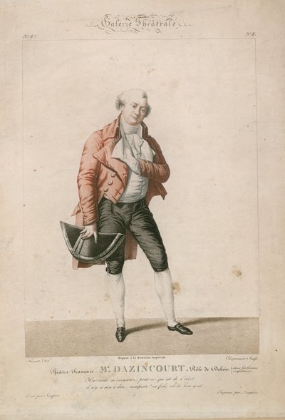 El Sr. Dazincourt en el papel de Dubois en el Teatro Francés de English School