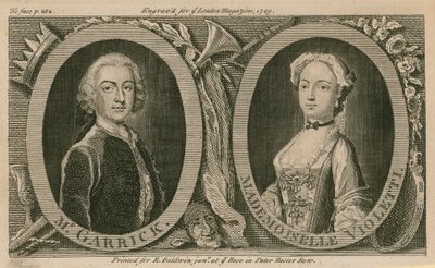 Mr Garrick y Mademoiselle Violetti (Eva Marie Veigel) de English School