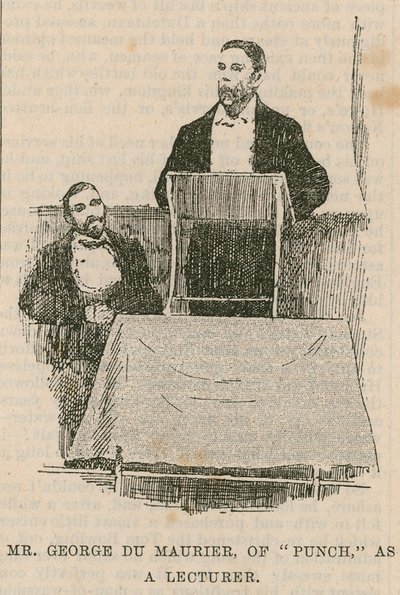 El Sr. George Du Maurier, de Punch, como conferenciante de English School