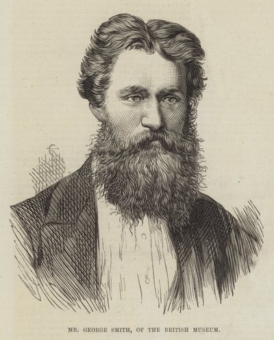 Sr. George Smith, del Museo Británico (grabado) de English School