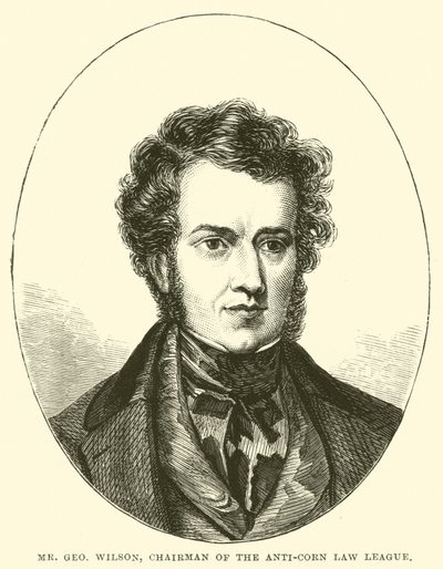 Sr. George Wilson, Presidente de la Liga Anti-Corn Law de English School