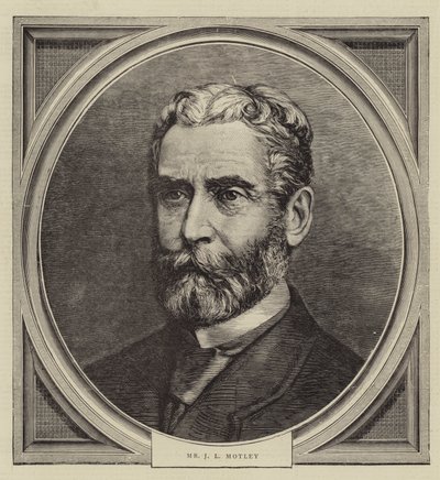 Mr J L Motley (grabado) de English School