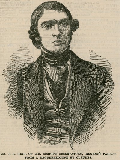 Sr. J R Hind del Observatorio de Mr. Bishop, Regents Park de English School