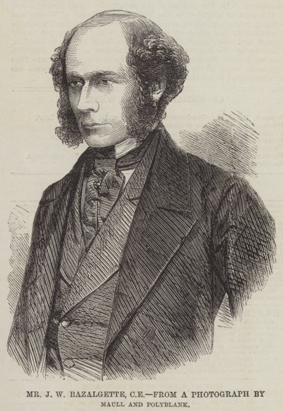 Sr. J W Bazalgette, CE de English School