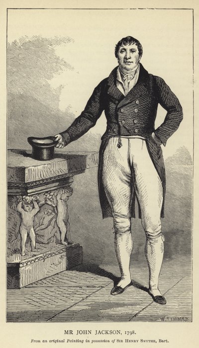 Sr. John Jackson, 1798, de un cuadro original en posesión de Sir Henry Smythe, Baronet de English School