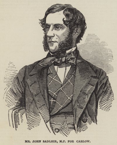 El Sr. John Sadleir, MP por Carlow de English School