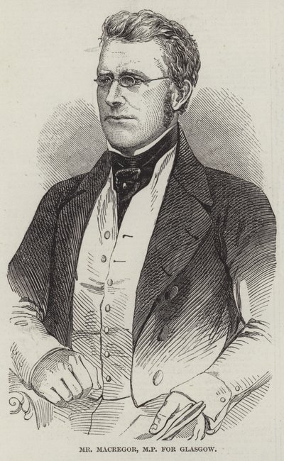 Sr. MacGregor, MP por Glasgow (grabado) de English School