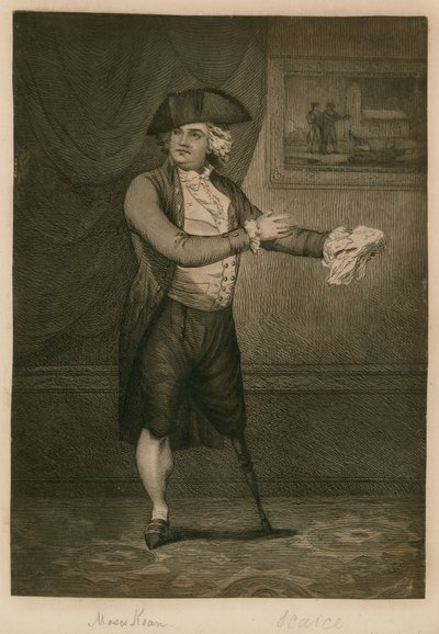 Imitación del Sr. Moses Kean de Hamlet de Henderson de English School