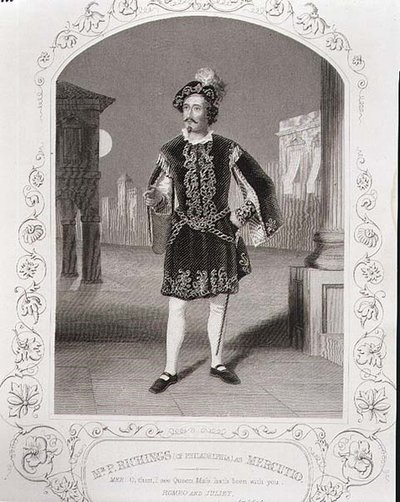 Mr. P. Ritchings (de Filadelfia) como Mercutio, Acto I Escena 4 de 