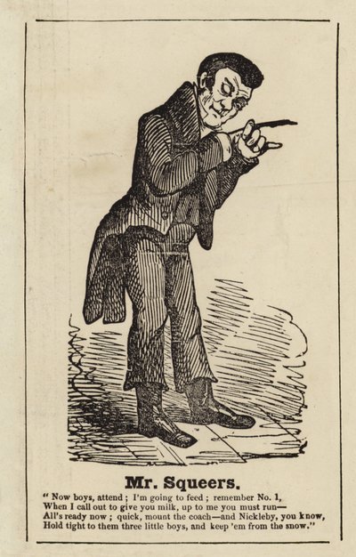 Sr. Squeers de Nicholas Nickleby de English School