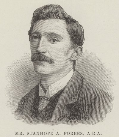 El Sr. Stanhope A Forbes, ARA (grabado) de English School