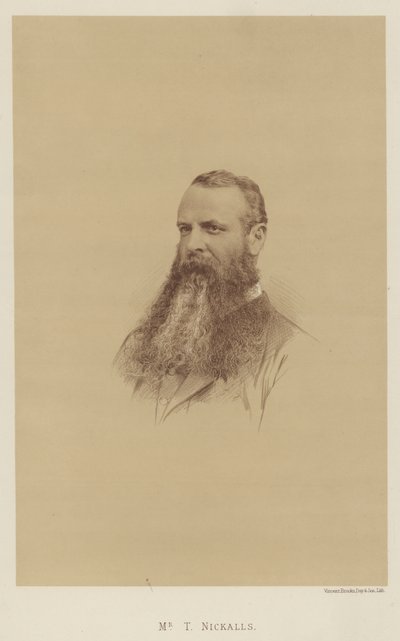 Sr. T Nickalls (litografía) de English School