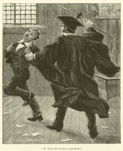 "El Sr. Taylor no bateó ni un solo golpe" (grabado) de English School