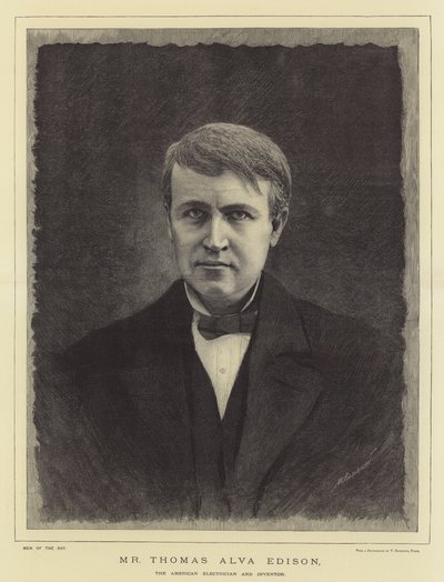Sr. Thomas Alva Edison, el Electricista e Inventor Americano de English School