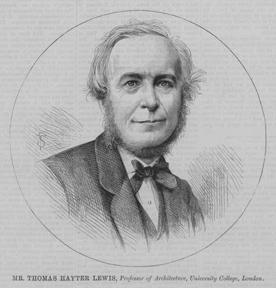 Sr. Thomas Hayter Lewis, Profesor de Arquitectura, University College, Londres de English School