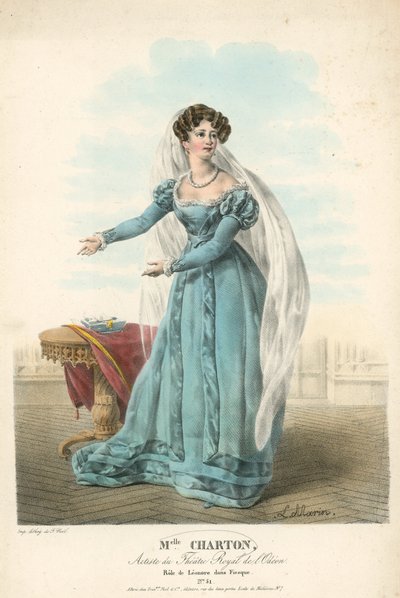 Mrs Charton, artista del Théâtre Royal de l