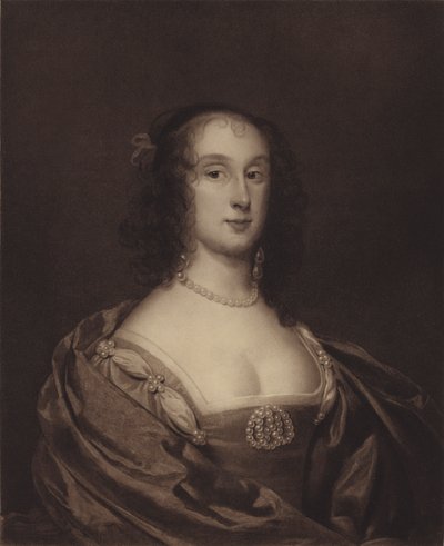 Sra. Fleetwood, anteriormente Sra. Ireton (Bridget Cromwell), hija mayor de Oliver Cromwell (litografía) de English School