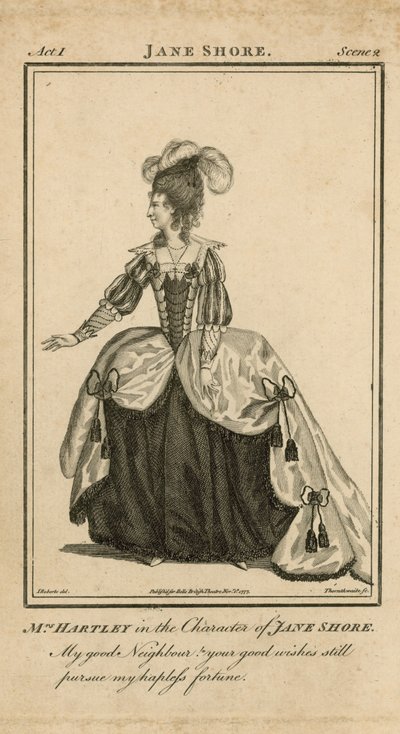 Mrs Hartley en el personaje de Jane Shore de English School