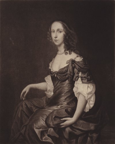 Sra. Ireton (Bridget Cromwell), hija mayor de Oliver Cromwell (litografía) de English School