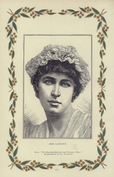Sra. Langtry (grabado) de English School