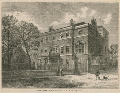 Casa de la Sra. Montagu, Portman Square, Londres de English School