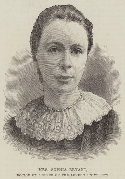 Sra. Sophia Bryant, Doctora en Ciencias de la Universidad de Londres (grabado) de English School