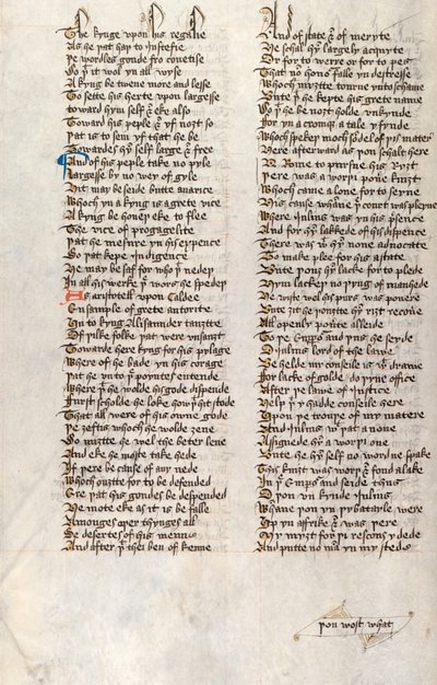 Ms326 f166v, Confessio Amantis de John Gower de English School