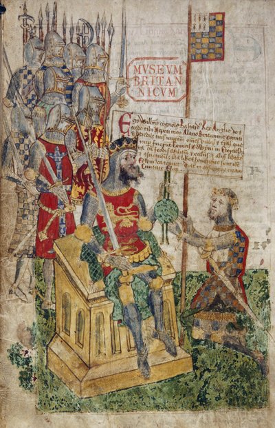 Sra. Cotton Faustina B. VII, f.27 Guillermo I y Conde de Bretaña, del 