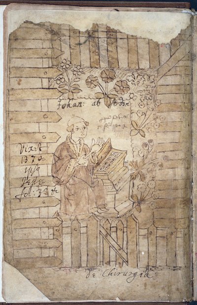 Arderne en el Jardín de Hierbas, de Incerti Avctoris por Johannis Arderne de English School