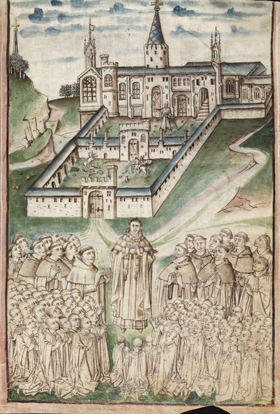 Ms. New Coll 288, f3r. (manuscrito de Chaundler), Vida de William of Wykeham por Thomas Chaundler de English School