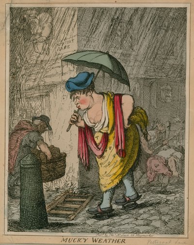 Clima sucio; caricatura de English School